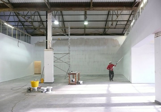 Renovations to Trafalgar House exhibition space, 2010. Image c/o S1 Artspace Facebook page’